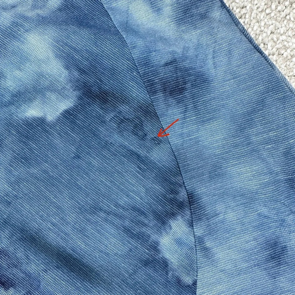 Lululemon Men’s Always Agile Short Sleeve Shirt Diamond Dye True Navy Chambray L - Picture 12 of 12